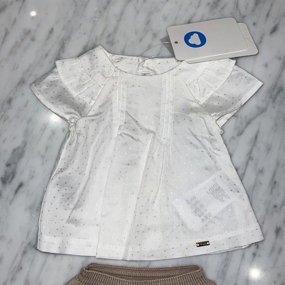New Mayoral Baby Girl Blouse and Bloomer Set - Picture 2 of 4